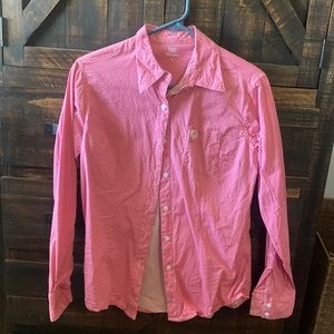 Size small pink wrangler button down